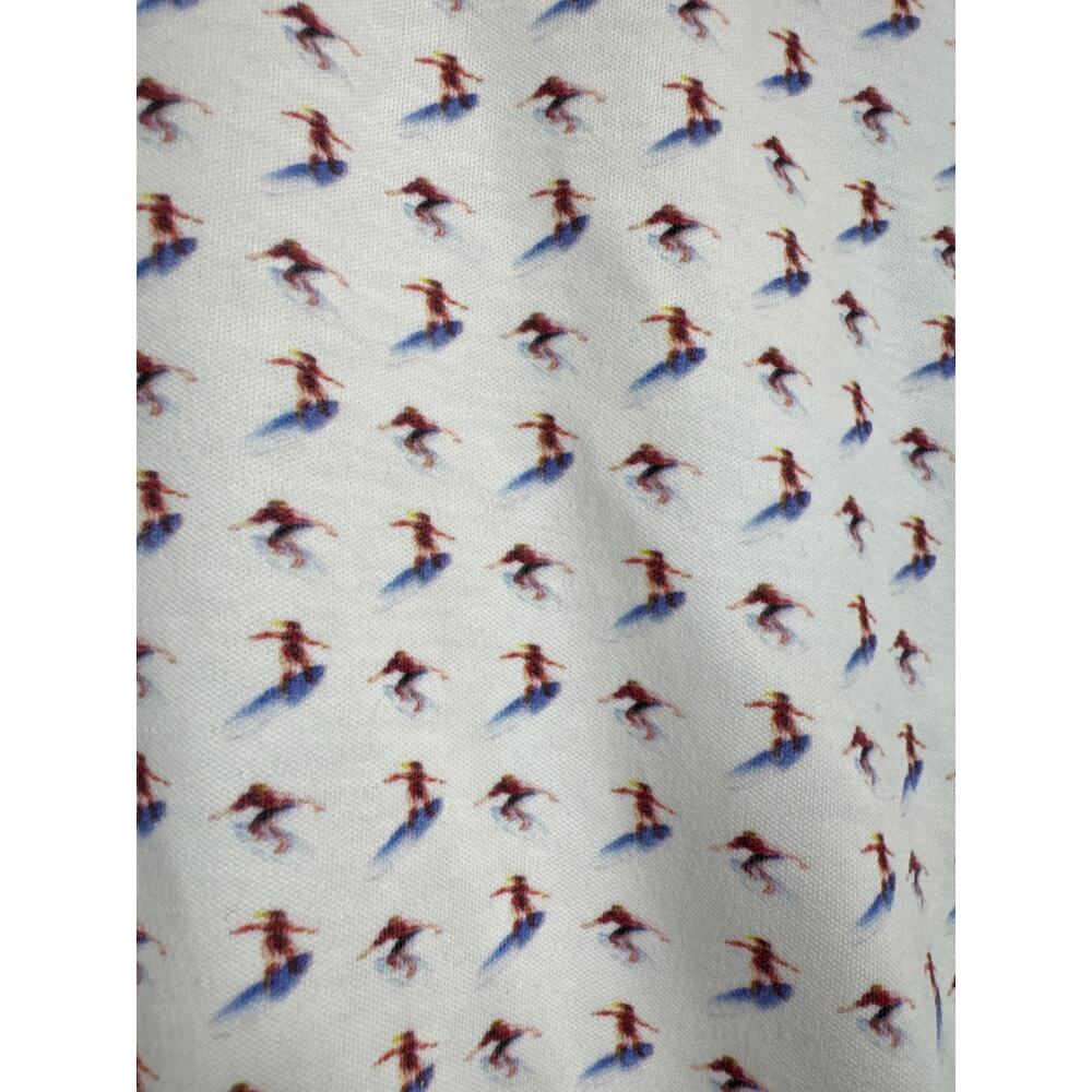 Patrick James Surf Print Button Down Short Sleeve… - image 2